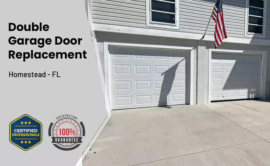 Double Garage Door Replacement Homestead - FL 