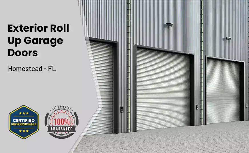 Exterior Roll Up Garage Doors Homestead - FL 