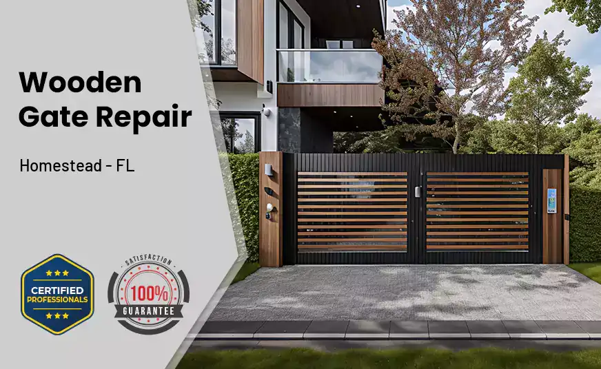 Wooden Gate Repair Homestead - FL 