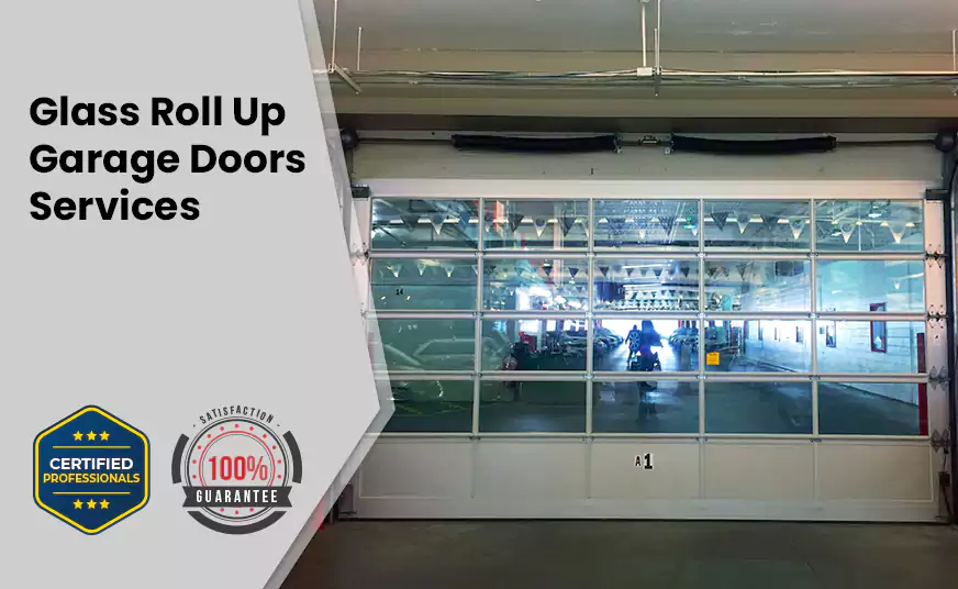 Glass Roll Up Garage Door in Homestead, FL